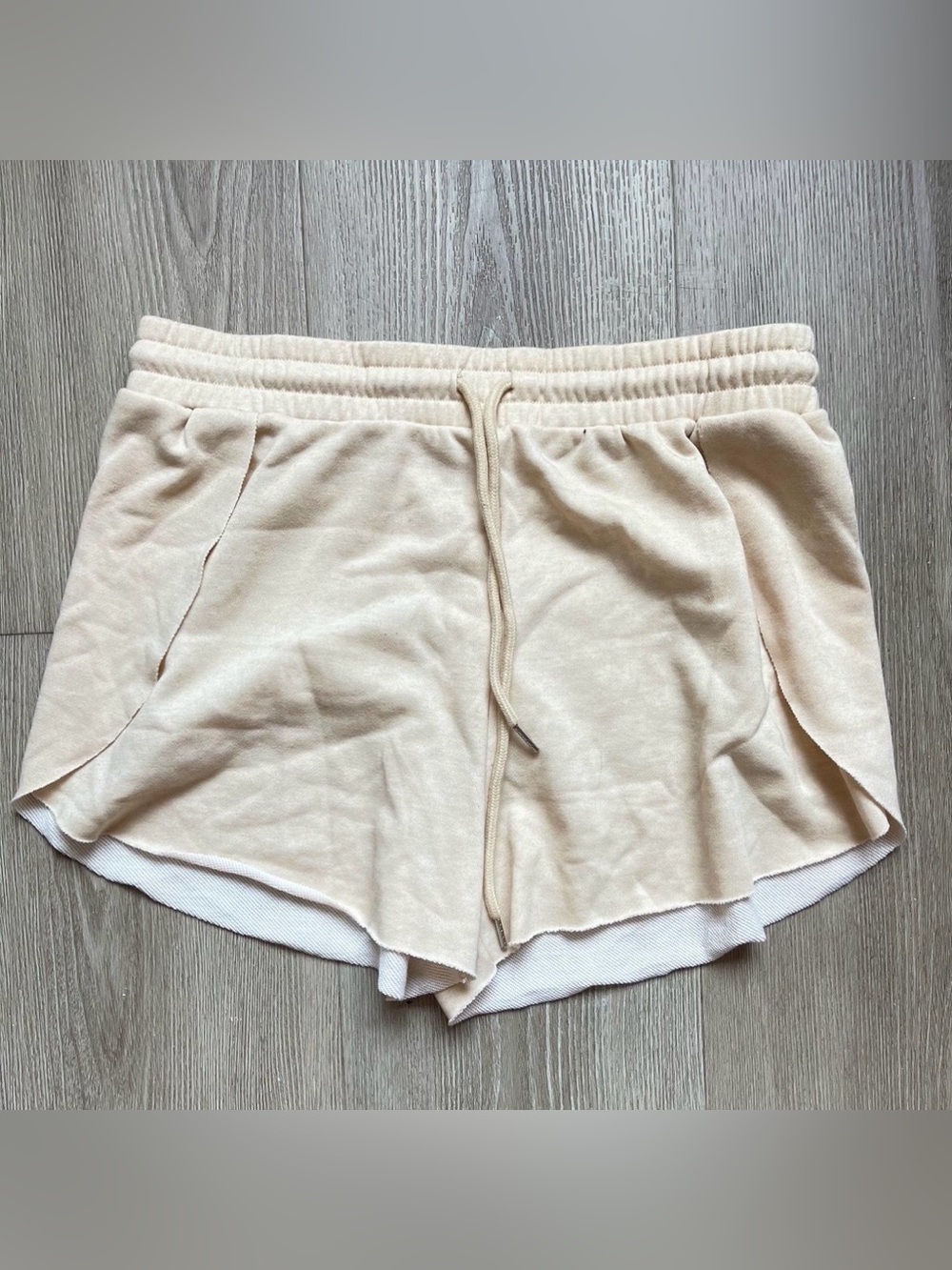 100% Cotton Butter Yellow Cottagecore Drawstring Lounge Shorts